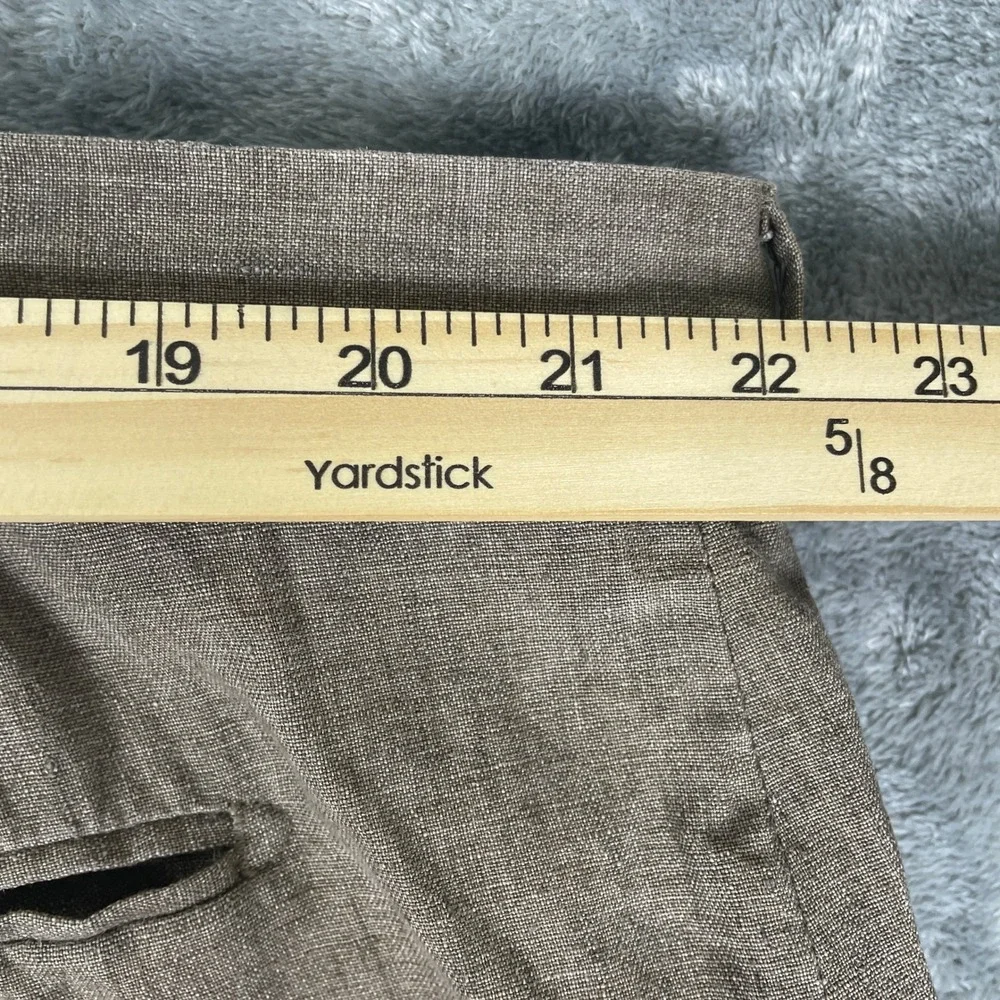 Joseph Abboud Trousers Mens 48 Fits 44 Brown EUC Linen Italian Fabric Heritage